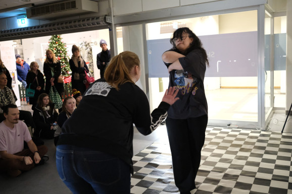 två som battlar, hipp hopp