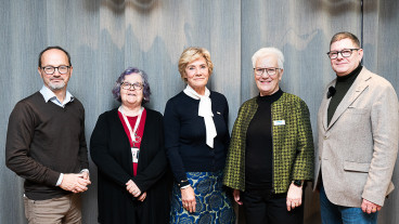 Tomas Eneroth, förbundsordförande för ABF Birgitta Bolin, vice ordförande för SKPF Pensionärerna, och Maria Larsson, ordförande för SPF Seniorerna, Åsa Lindestam, ordförande för PRO, Per Lodenius, vice ordförande för Studieförbundet Vuxenskolan.