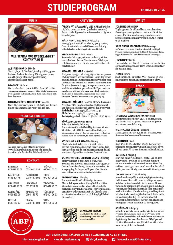 ABF vårprogram 2026 sid 2