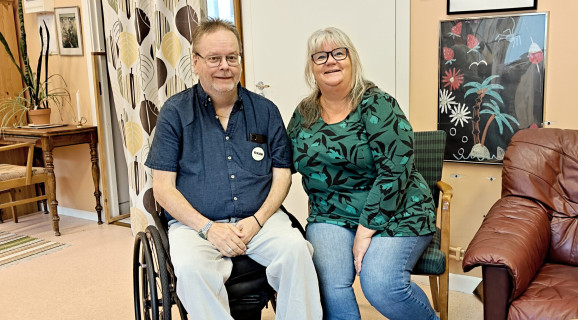 Porträttbild på Michael Eriksson och Gerd Ågren